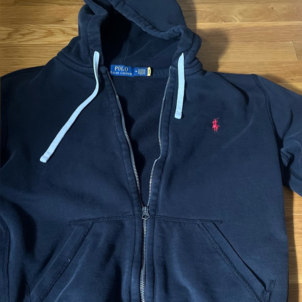 Ralph Lauren Men's Black Zip-Up Sweater